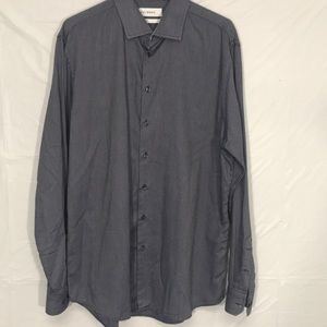 Calibrate Navy and White long sleeve shirt, Xlarge